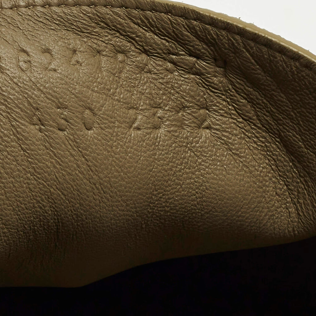 Hermes Icaro Size 43 Olive Green Suede Flat Mules