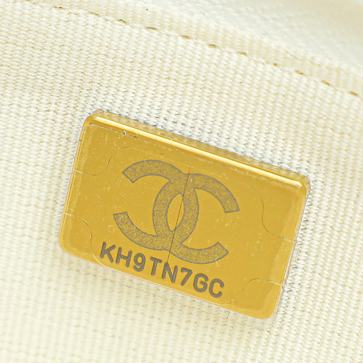 Chanel CC Classic Wallet on Chain White