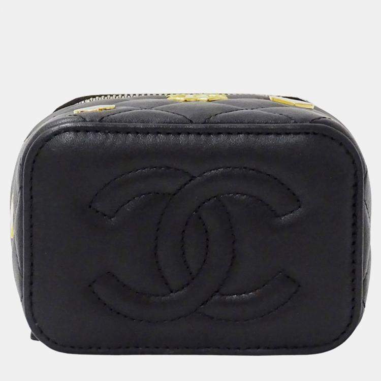 Chanel Coco Casino Black Lambskin Vanity Case