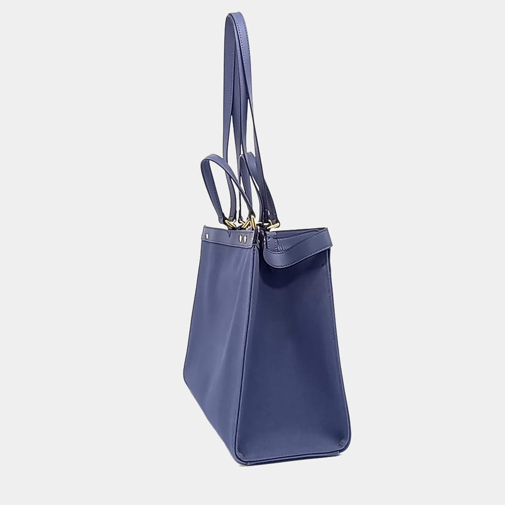Fendi Leather Blue Peekaboo X Medium