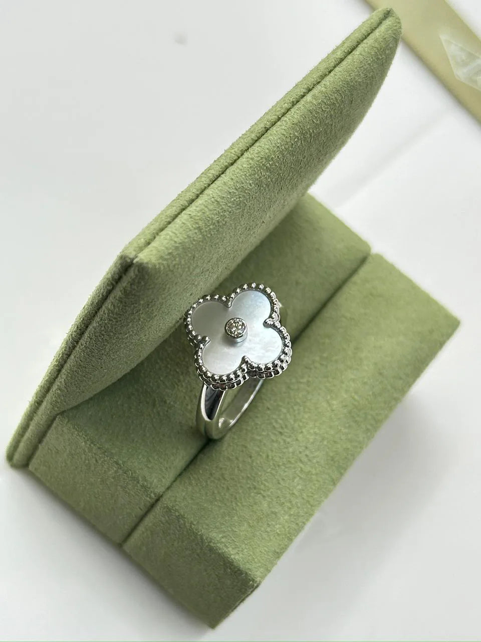 Van Cleef And Arpels Vintage Alhambra Ring Size 54 VCARF48900