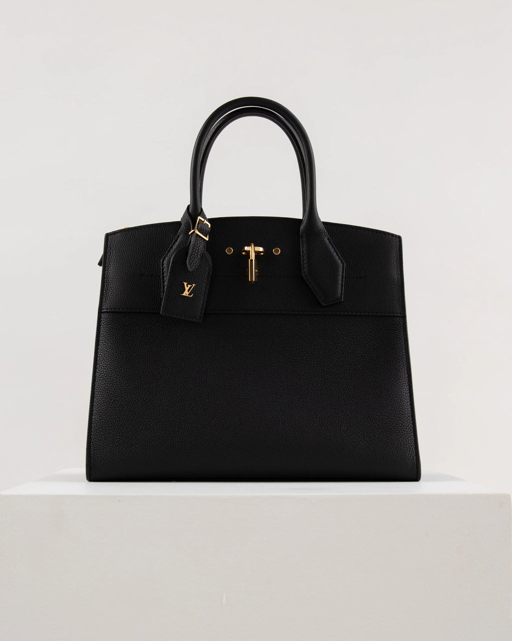 Louis Vuitton City Steamer Bag MM in Black