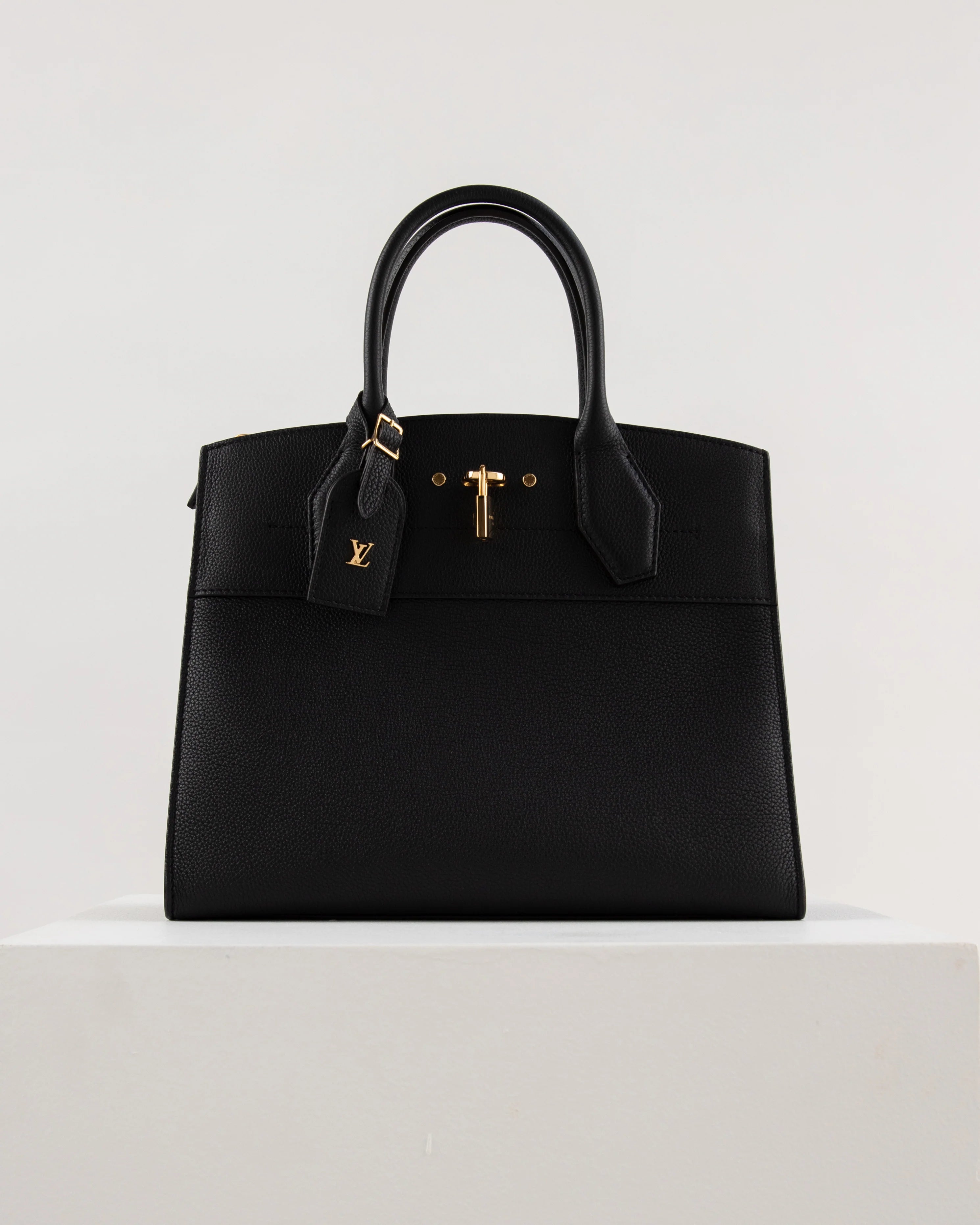 Louis Vuitton City Steamer Bag MM in Black