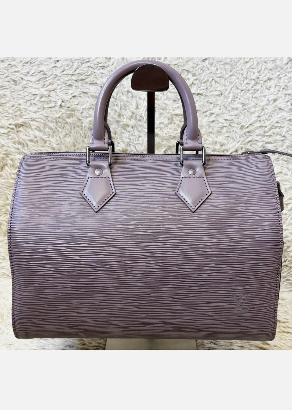LOUIS VUITTON Epi Speedy 25 Mini Boston Bag Handbag Lilac Purple