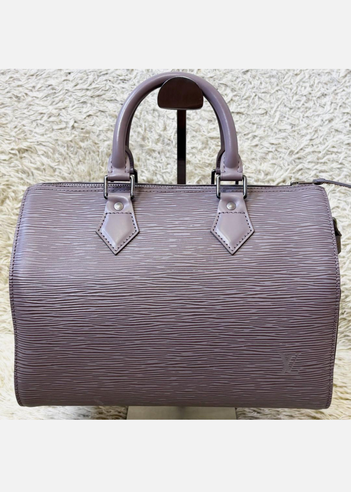 LOUIS VUITTON Epi Speedy 25 Mini Boston Bag Handbag Lilac Purple