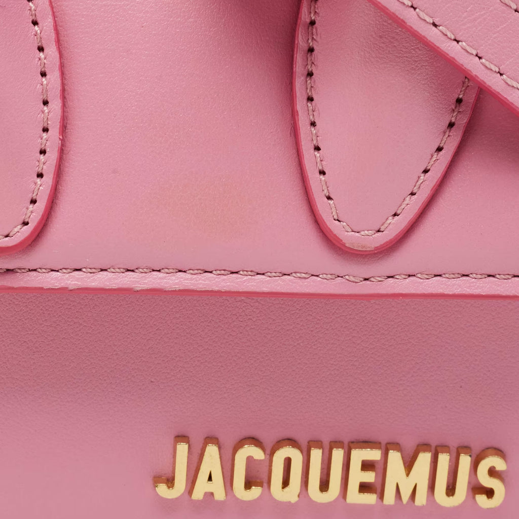 Jacquemus Pink Leather Mini Le Chiquito Top Handle Bag