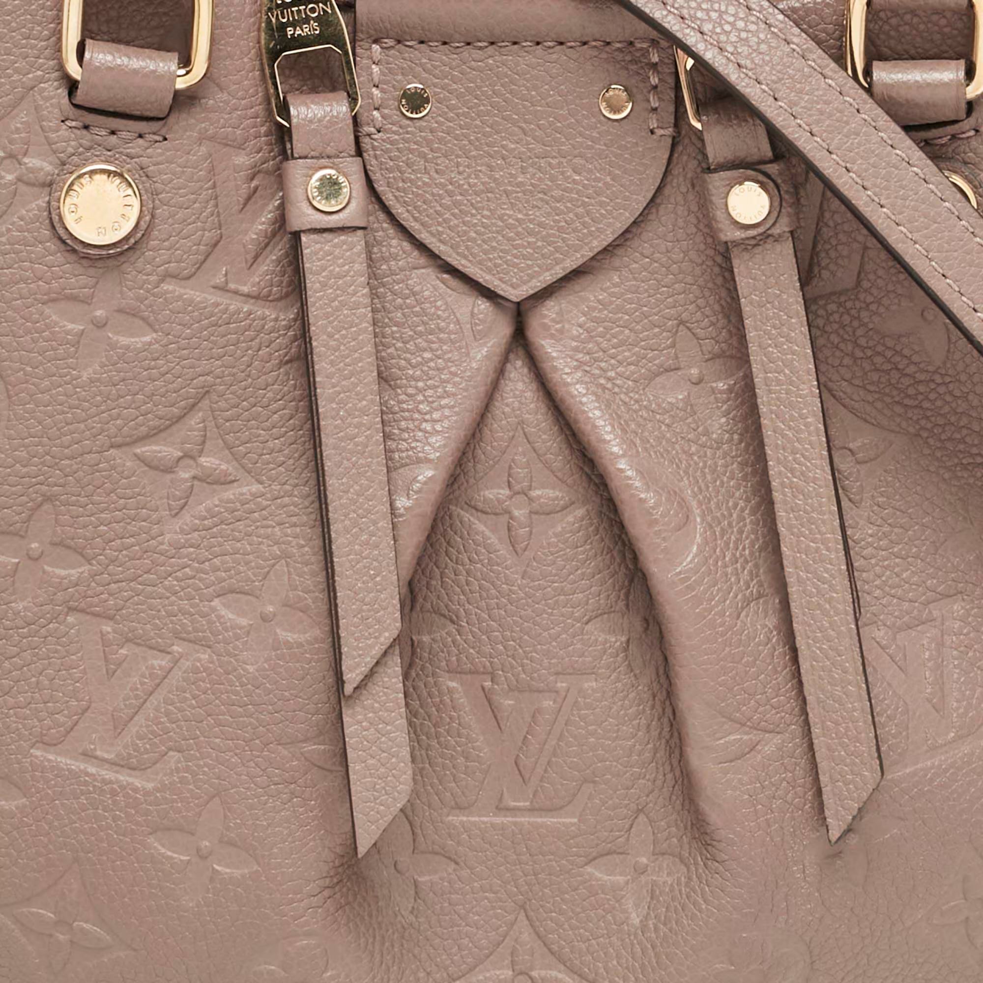 Louis Vuitton Beige Monogram Empreinte Leather Mazarine PM Bag