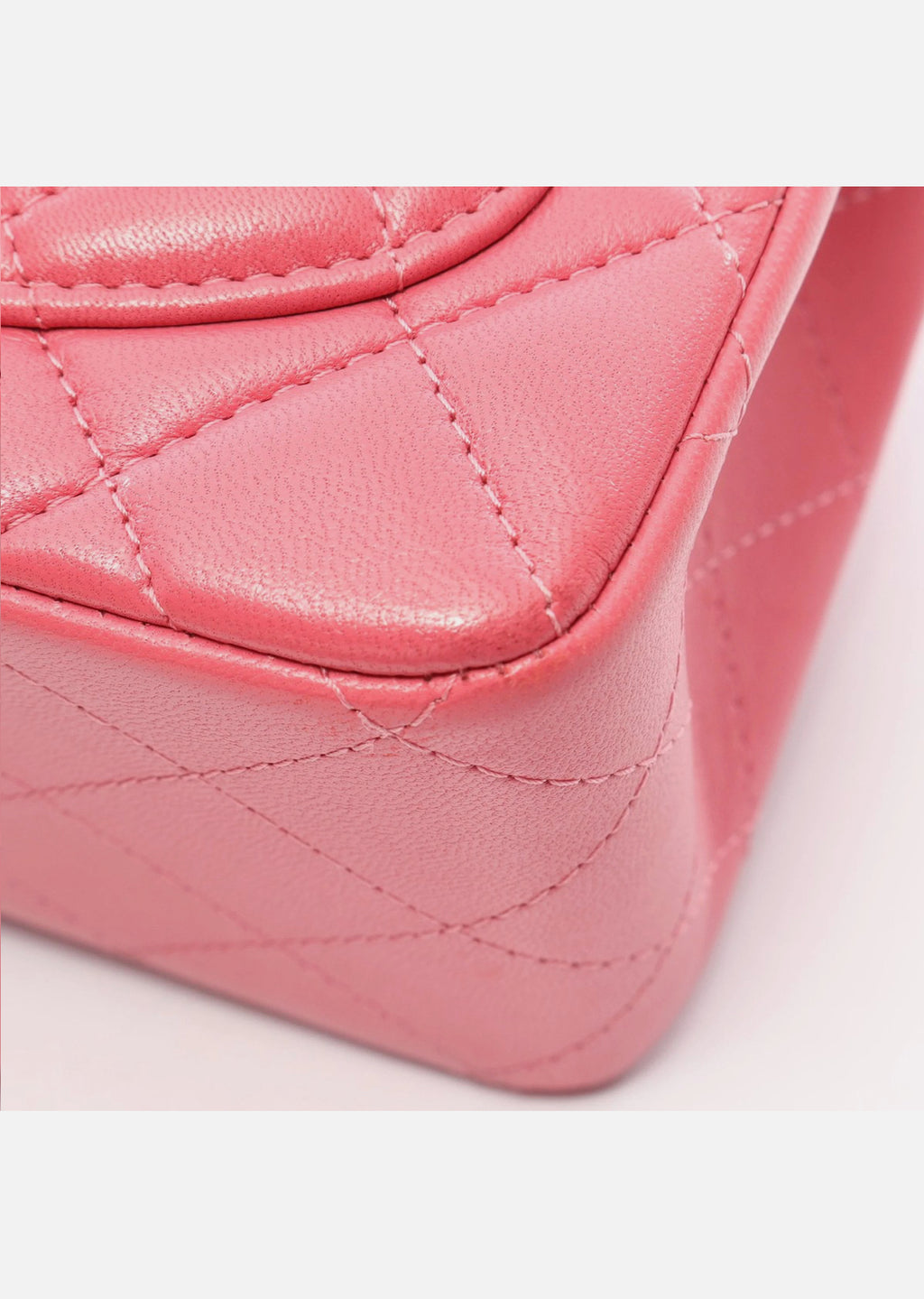 Chanel Matelasse Shoulder Bag Pink Lambskin Leather