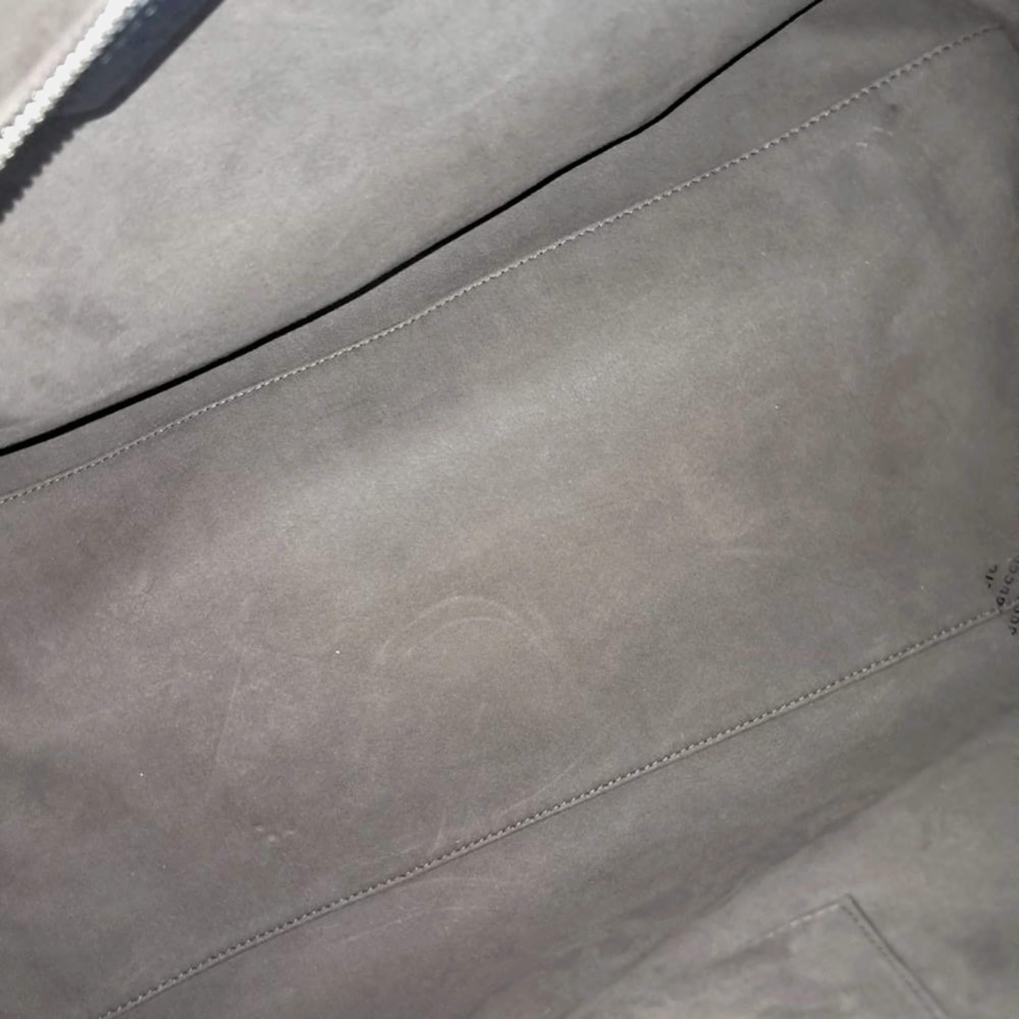 Gucci Navy Blue Leather Cima Line Travel Bag