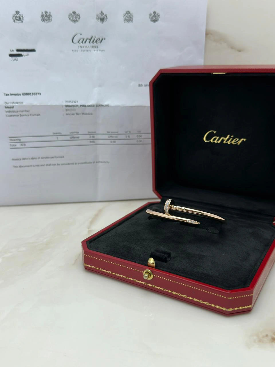 Cartier Juste Un Clou Bracelet Size 15 CRB6048515i