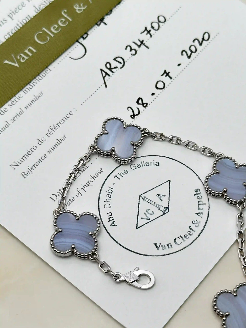 Van Cleef And Arpels Vintage Alhambra Bracelet 5 Motifs