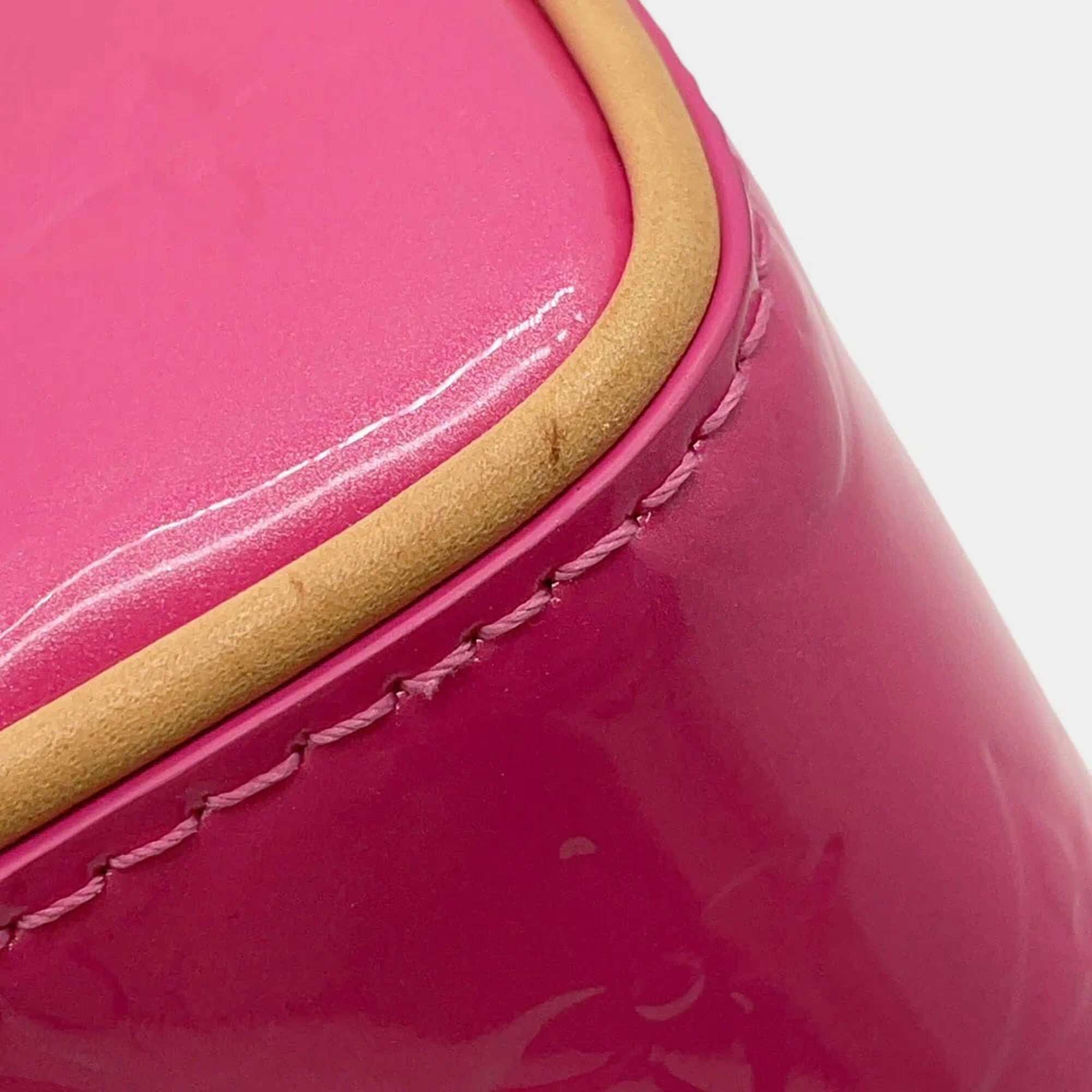 Louis Vuitton Lvremix Collection Nano Speedy Neon Pink Monogram Vernis Leather
