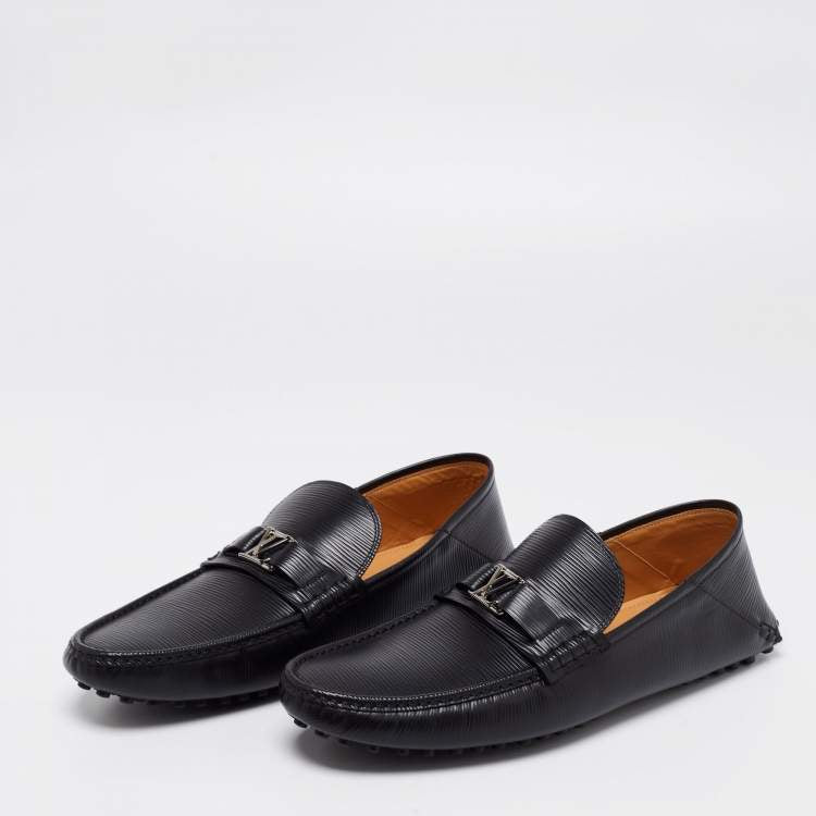 Louis Vuitton Black Epi Leather Major Loafers Size 44.5