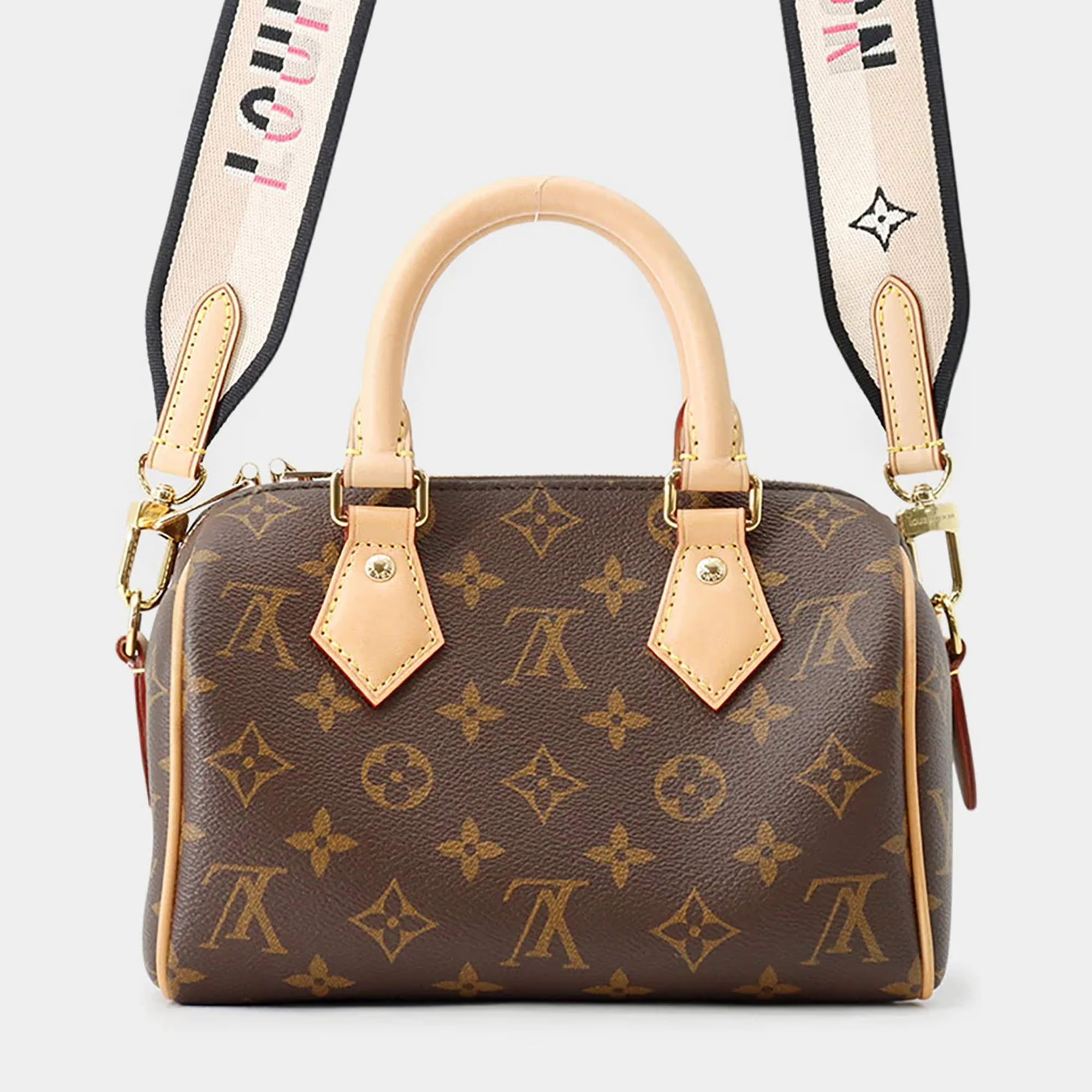 Louis Vuitton Speedy Bandouliere Brown Monogram Size 20