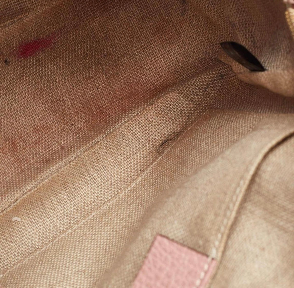 Gucci Bree Mini Beige/Light Pink GG Canvas And Leather Camera Crossbody Bag
