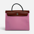 HERMÈS HERBAG 31 ZIP IN BUBBLEGUM & CUIVRE BAG