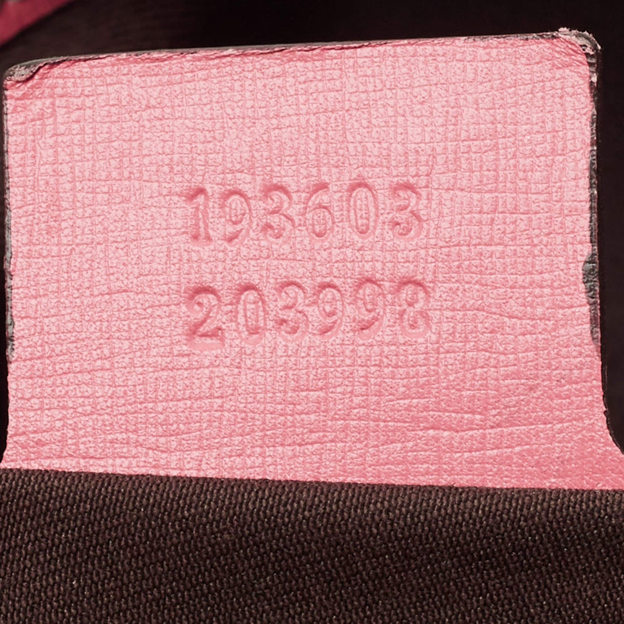 Gucci Joy Medium Pink/Beige GG Supreme Canvas and Leather Boston Bag