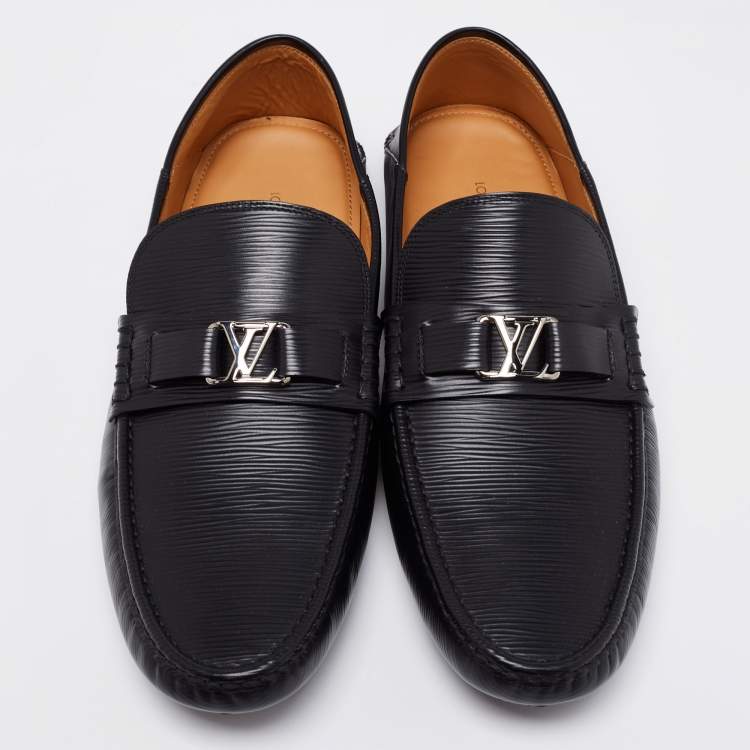 Louis Vuitton Black Epi Leather Major Loafers Size 44.5