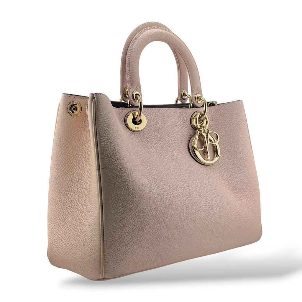Christian Dior Diorissimo Light Pink Calfskin Tote Bag