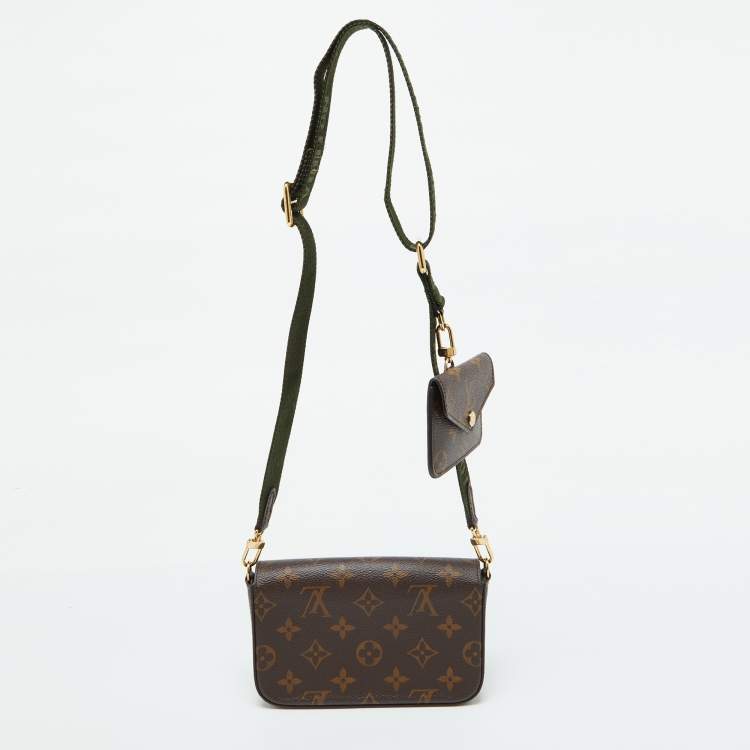 Louis Vuitton Khaki Monogram Canvas Félicie Strap & Go Bag