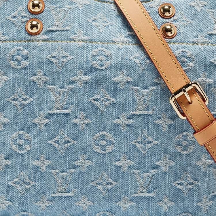 Louis Vuitton Sky Blue Monogram Denim Let Go PM Bag