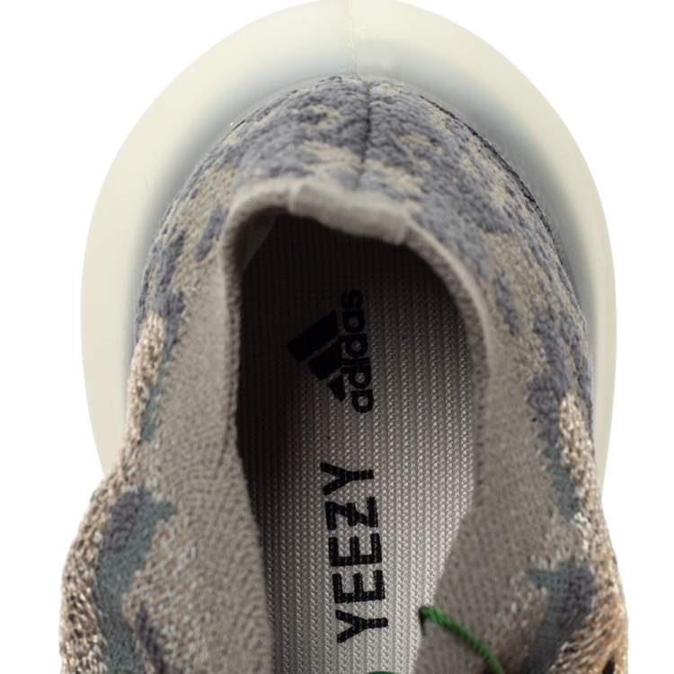 Yeezy x Adidas Grey Cotton Knit Boost 380 Mist Reflective Sneakers Size 36