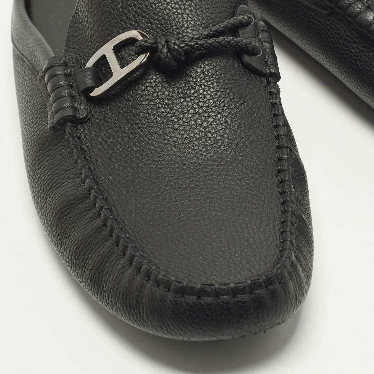 Hermes Icaro Size 43 Black Leather Mules
