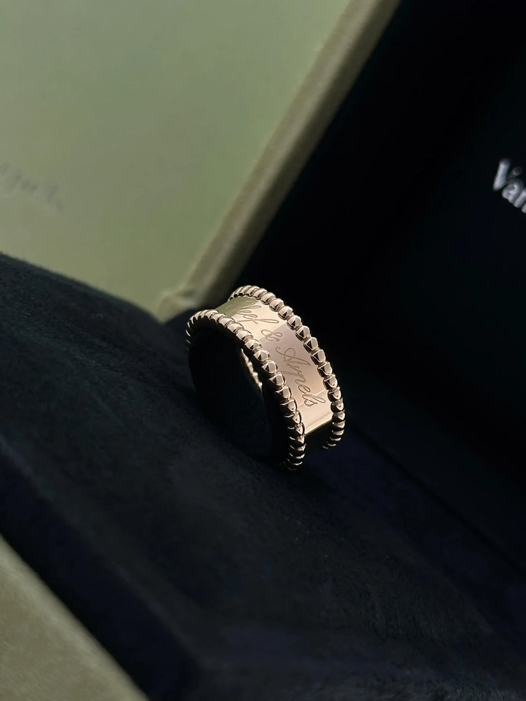 Van Cleef Arpels Perlee Signature Ring Size 54