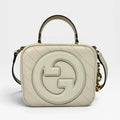 GUCCI BLONDIE LEATHER TOP HANDLE BAG