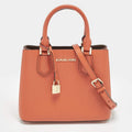 Michael Kors Adele Orange Leather Tote