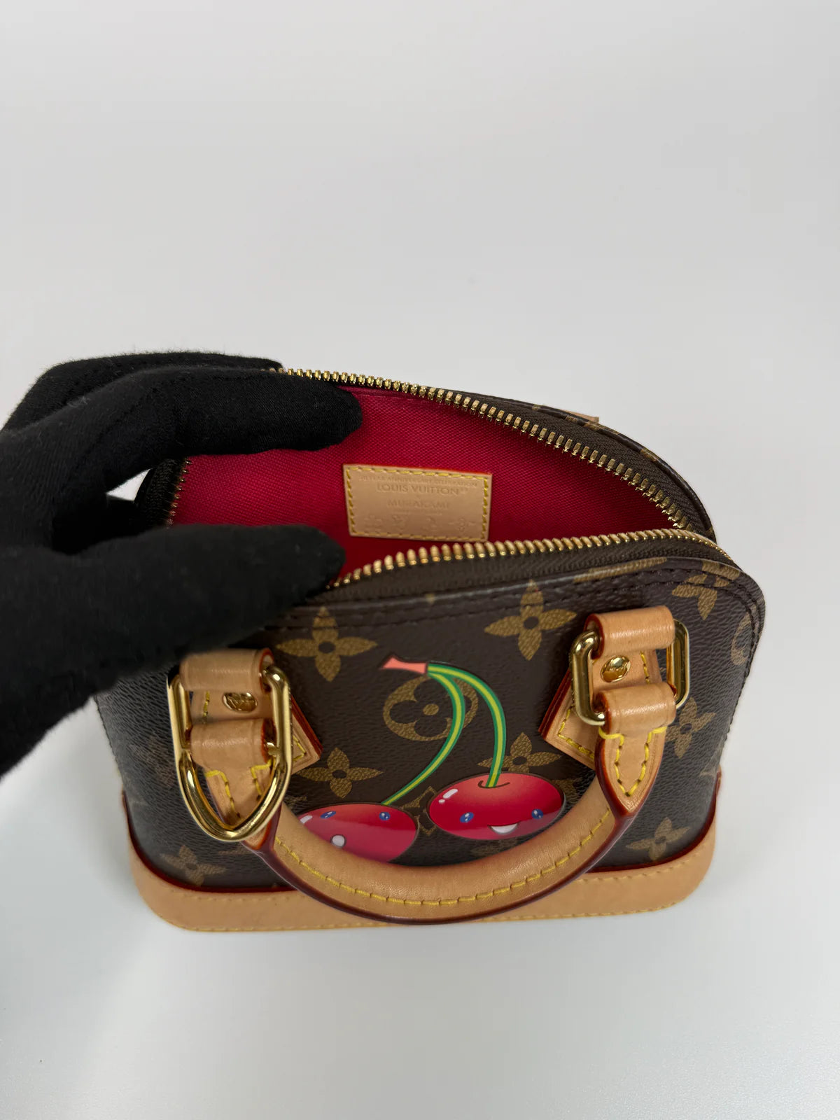 LOUIS VUITTON X TAKASHI MURAKAMI NANO ALMA CHERRY