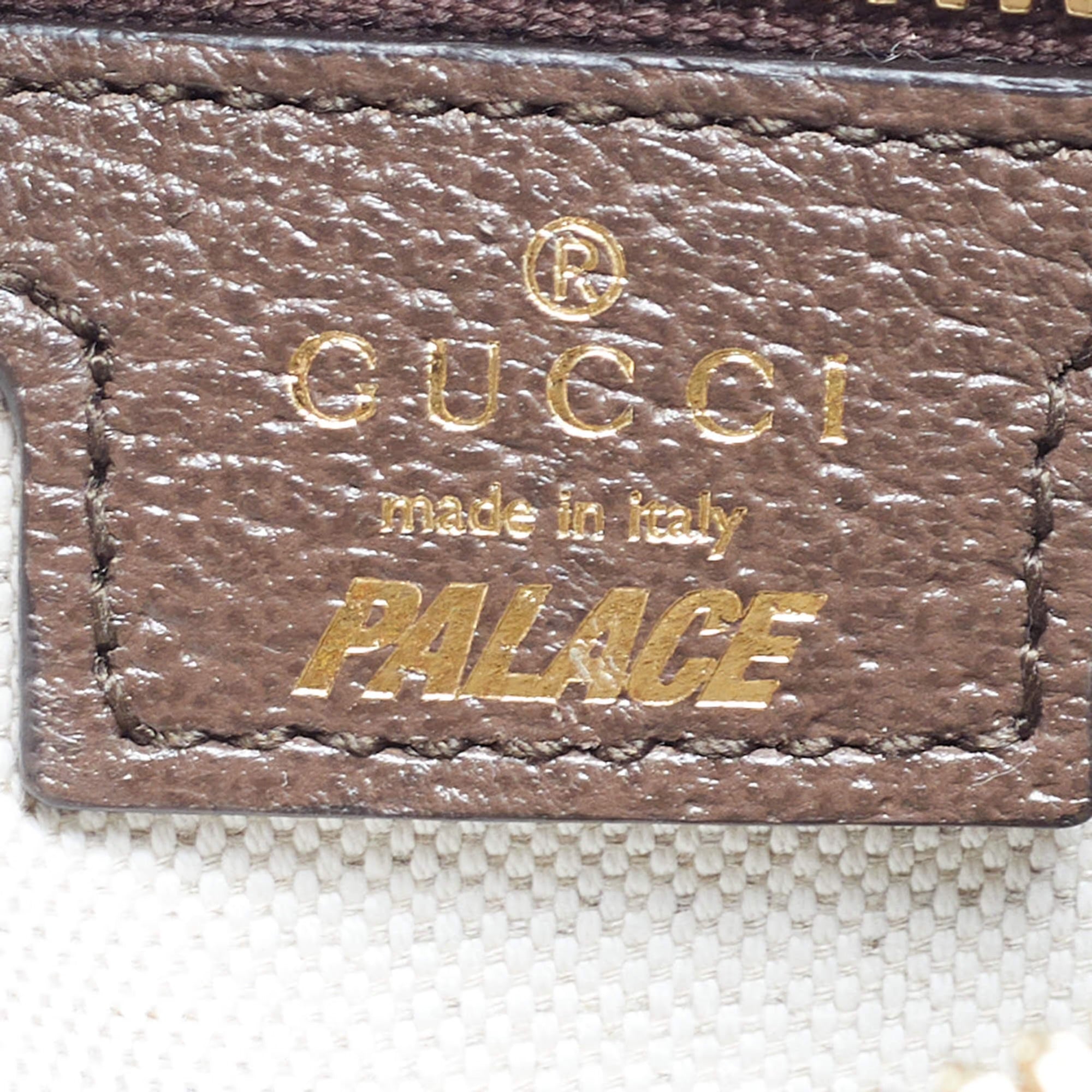 Gucci Palace Brown/Beige GG Canvas and Leather Duffel Bag