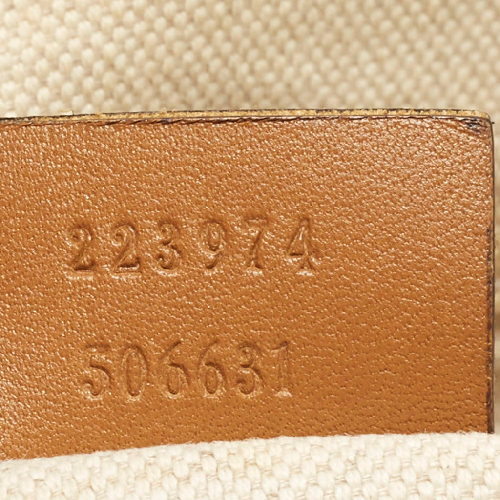 Gucci Sukey Medium Blue/Tan GG Denim Satchel