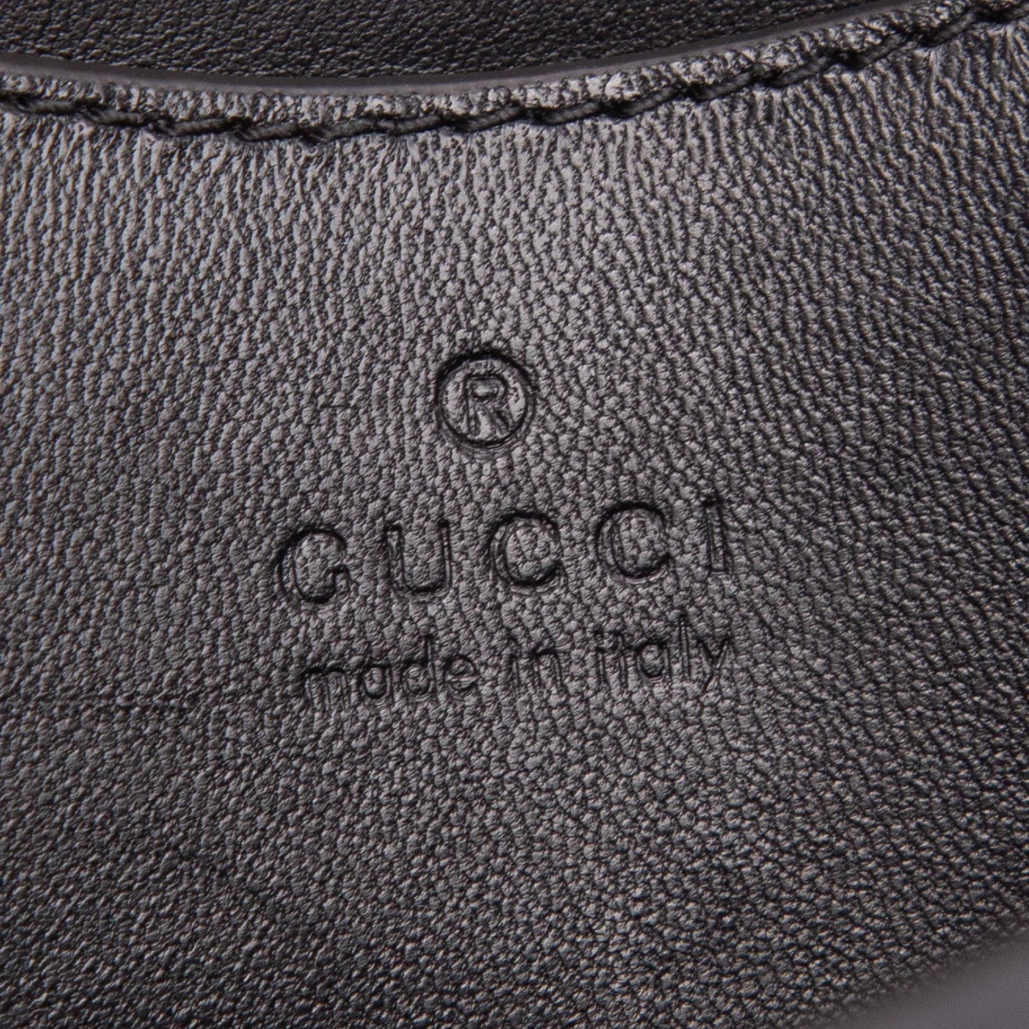 Gucci Black Lambskin Small GG Milano Top Handle Shoulder Bag