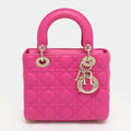 Dior Lady Dior My ABCDior Small Pink Cannage Leather Tote