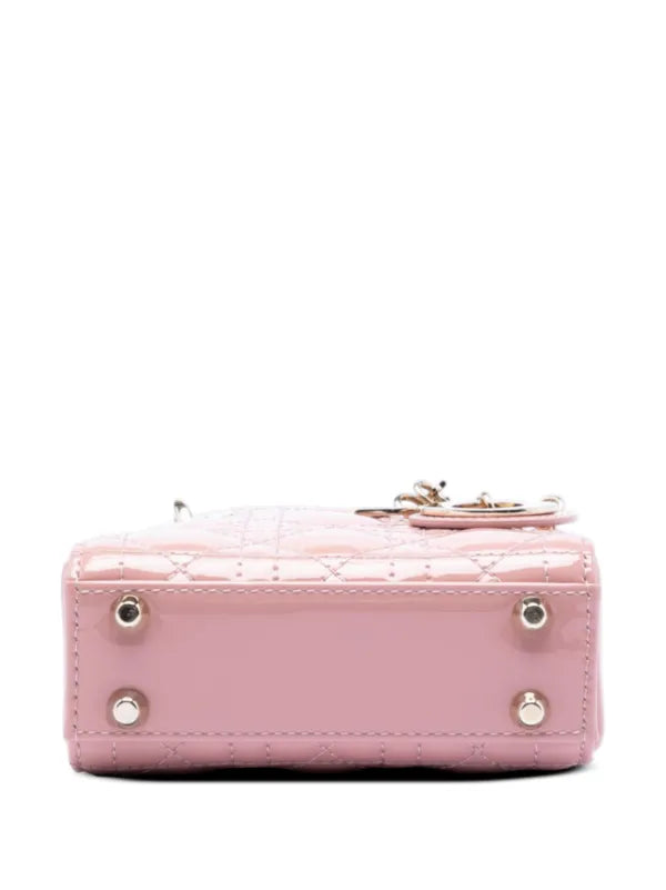Christian Dior 2022 Micro Patent Cannage Lady Dior