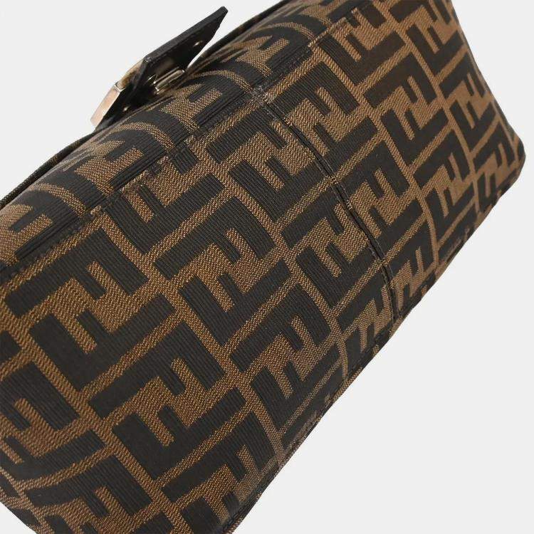 Fendi Brown Canvas Zucca Handbag