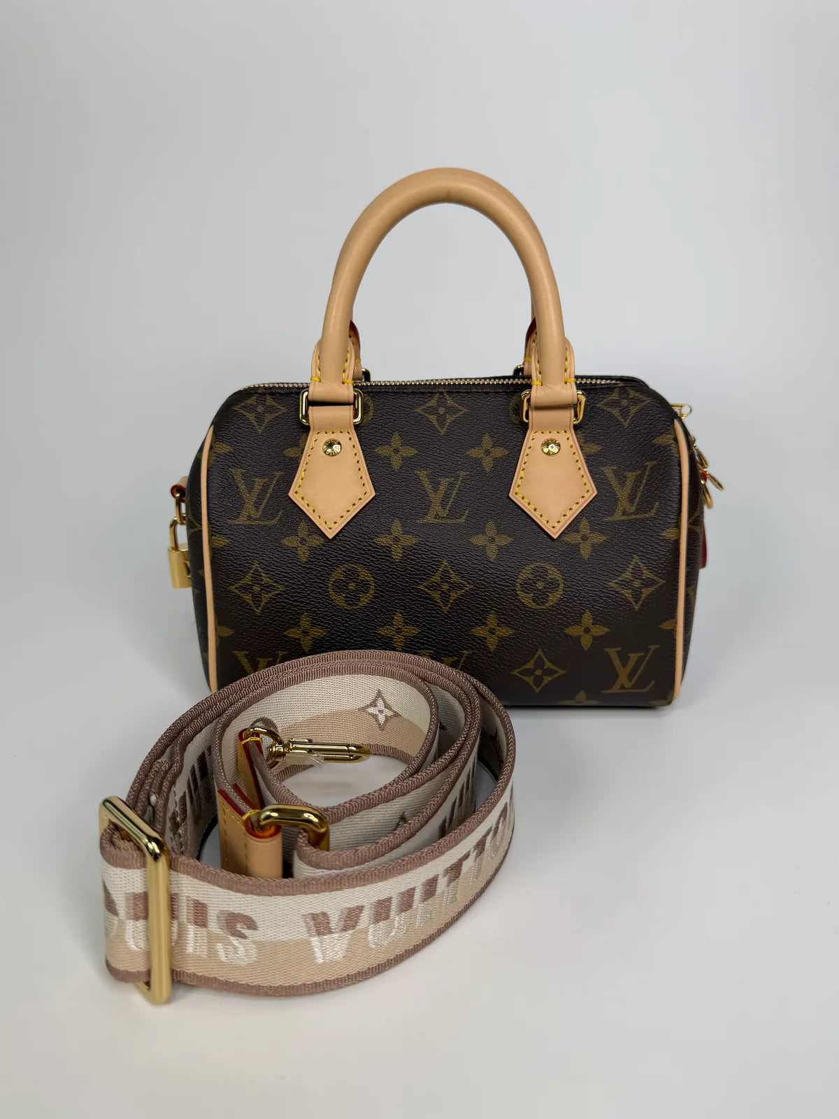 LOUIS VUITTON SPEEDY 20 IN MONOGRAM CANVAS WITH GOLD HARDWARE