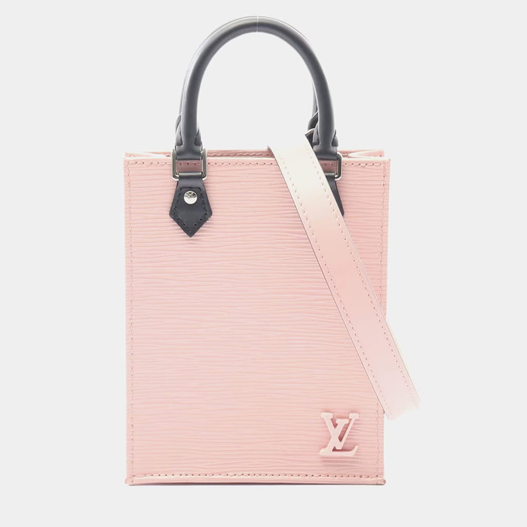 Louis Vuitton Petit Sac Plat Rose Valerine Epi Leather Crossbody Bag
