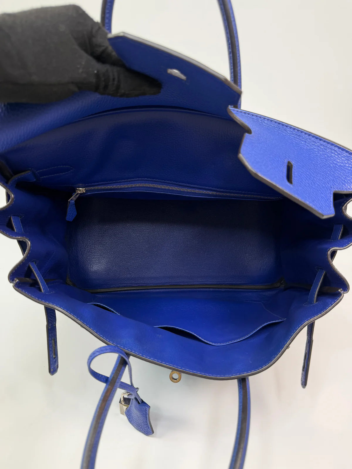 HERMÈS BIRKIN 35 ELECTRIC BLEU TOGO LEATHER WITH PALLADIUM HARDWARE