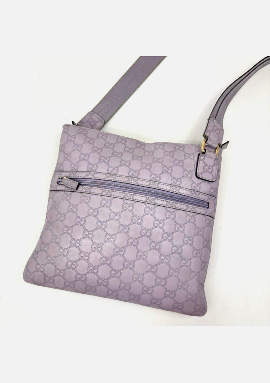 Gucci GG Marmont Leather Shoulder Bag Pastel Purple