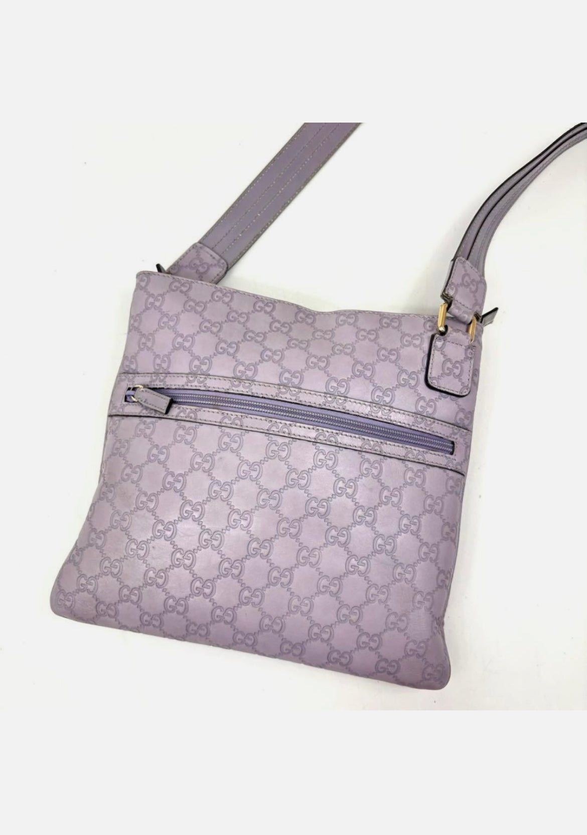 Gucci GG Marmont Leather Shoulder Bag Pastel Purple