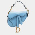 Dior Blue Micro Goatskin Saddle Bag