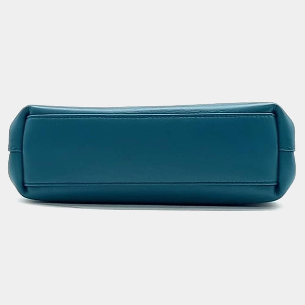 Bottega Veneta Point Blue Leather Bag
