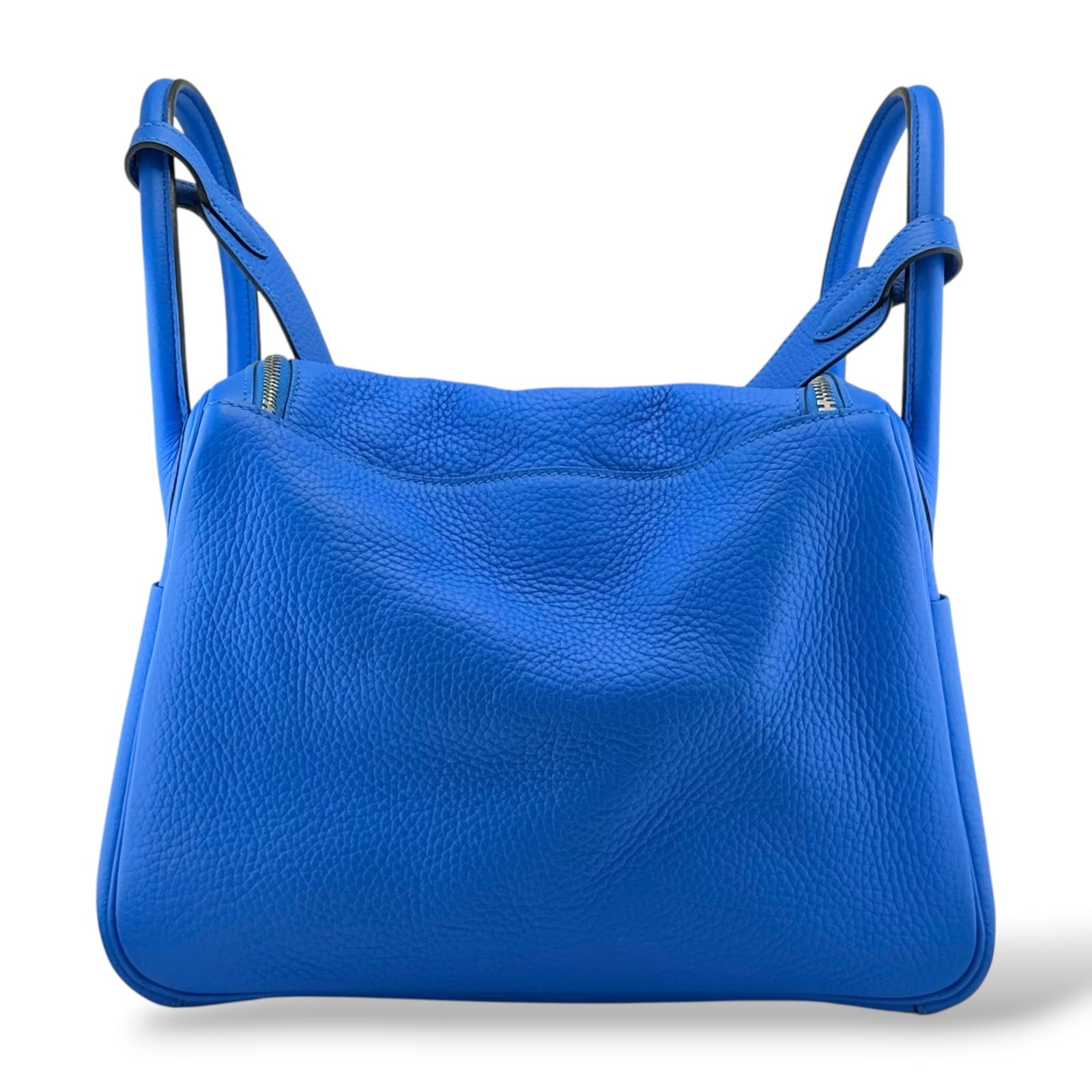Hermès Lindy 30 Bleu Zanzibar Clemence PHW