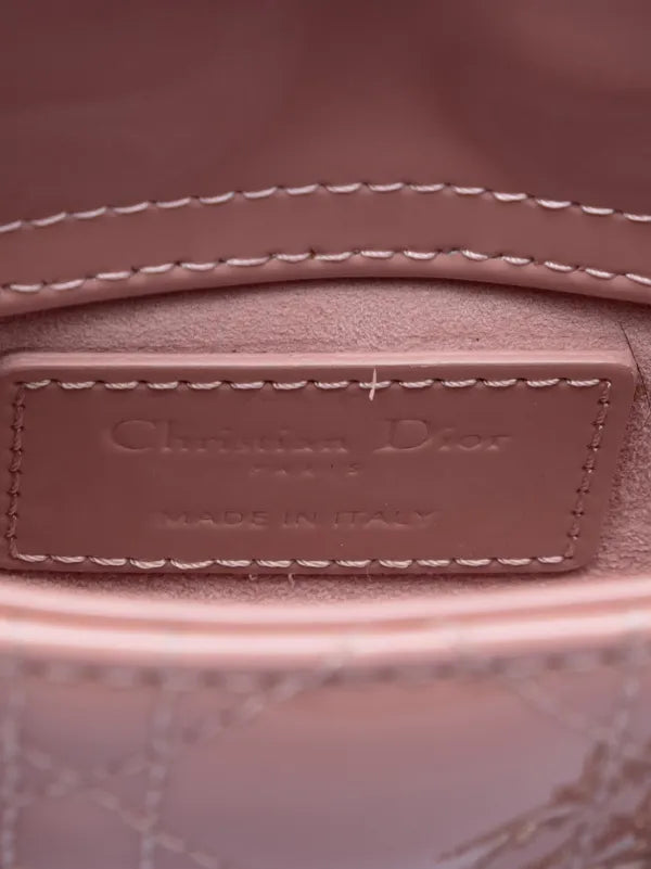Christian Dior 2022 Micro Patent Cannage Lady Dior