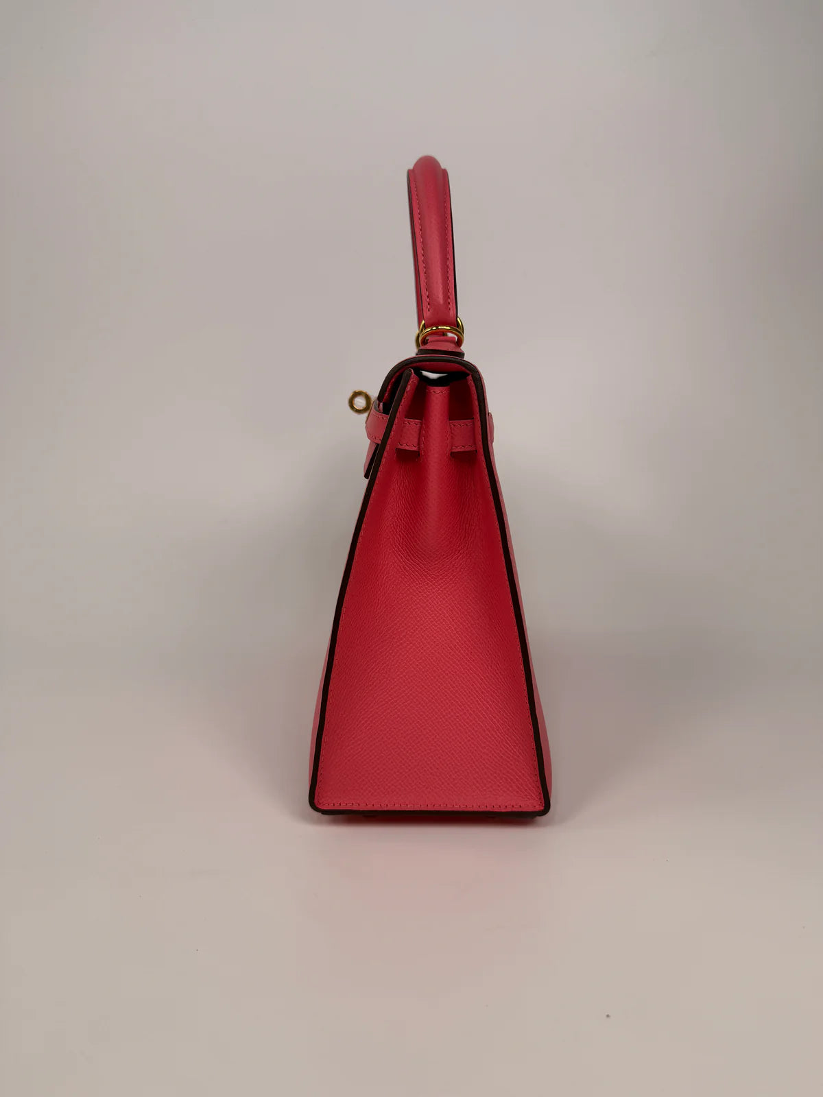 HERMÈS KELLY 25 IN ROSE AZALEA EPSOM LEATHER WITH GOLD HARDWARE