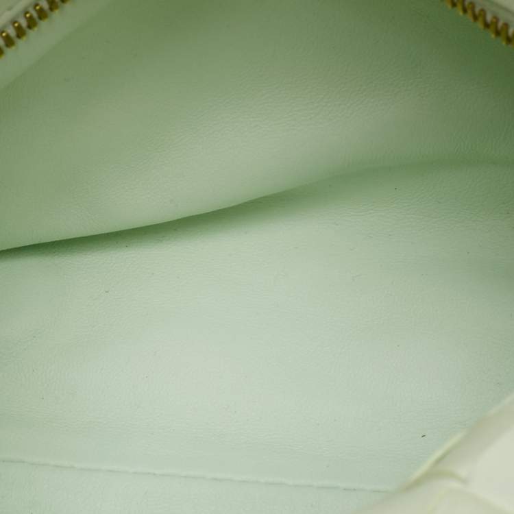 Bottega Veneta Wallace Mini Glacier Green Intrecciato Leather Hobo