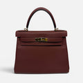 HERMÈS KELLY 28 IN ROUGE H TOGO LEATHER WITH GOLD HARDWARE