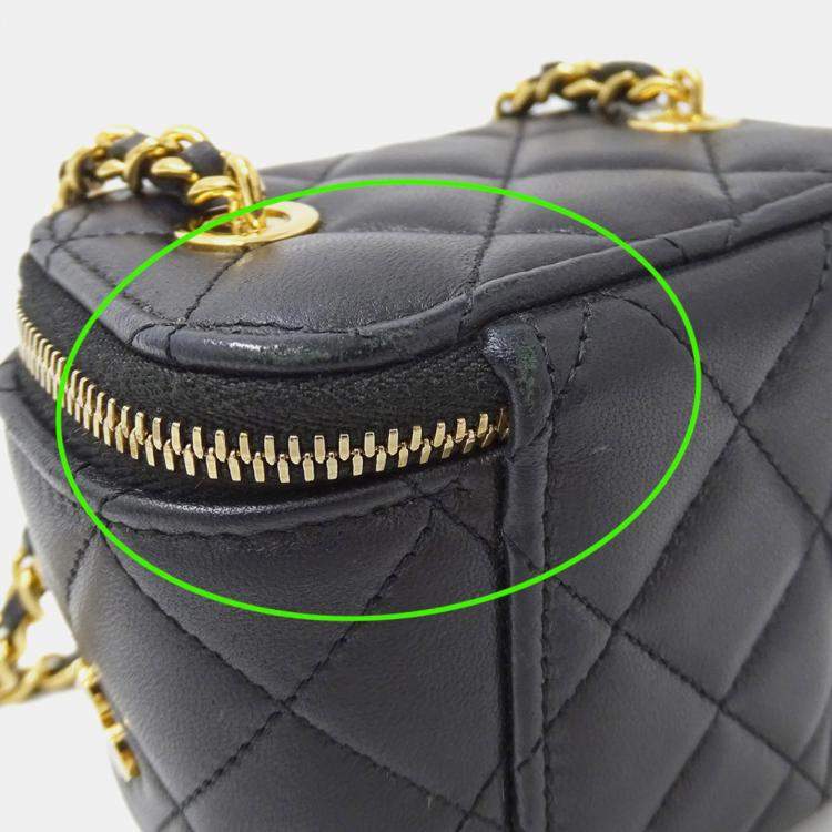 Chanel Coco Casino Black Lambskin Vanity Case